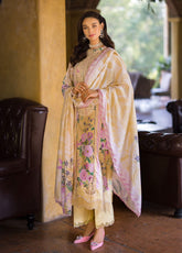 Elaf Chikankari Lawn Unstitched 3 Piece Suit - EL24CL ECT 4A